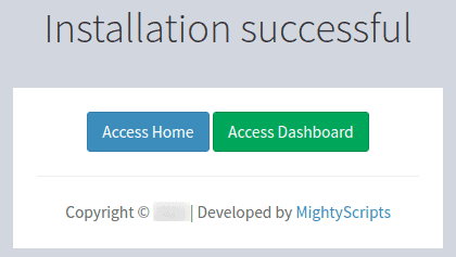 Adlinkfly Installation Successful