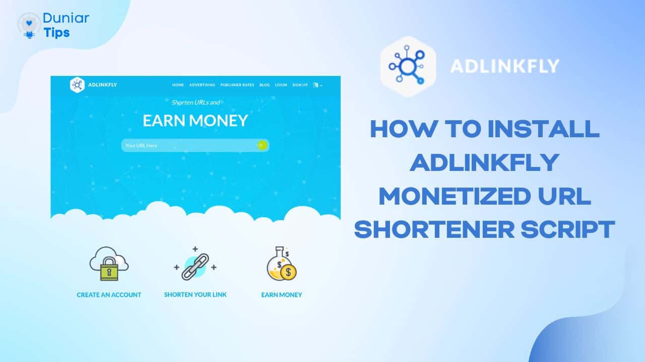 How to install adlinkfly monetized URL shortener script