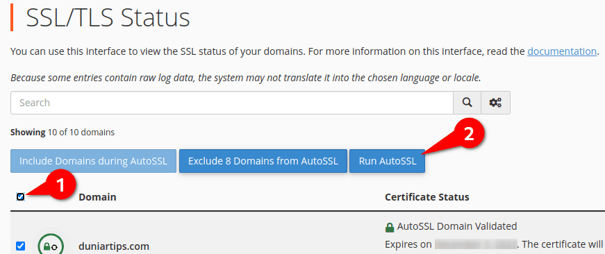 Installing SSL in Cpanel